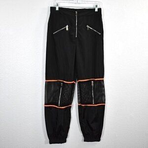 Retro rave mesh knee Pants size Large Gently used condition has flaws‎